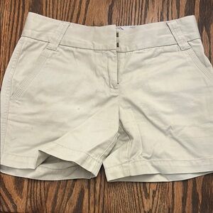 J. Crew Cream classic twill Shorts Classic Chino Style